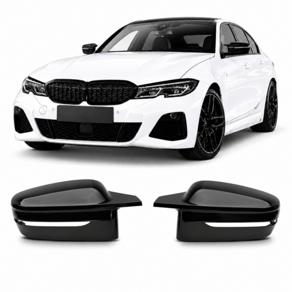 Spiegelkappen M Look Glans Zwart Geschikt voor BMW 2/3/4/5/7/8 Serie