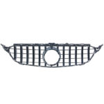 Detail chromen verticale spijlen Panamericana Grill Mercedes-Benz W205