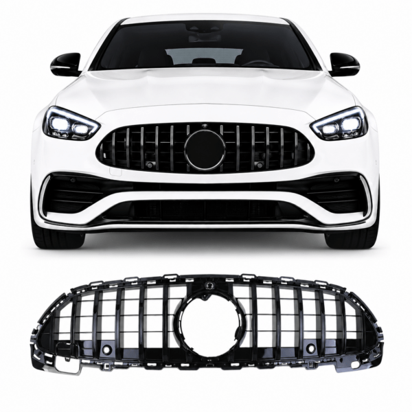 Panamericana Grill Geschikt voor Mercedes-Benz C-Klasse W206 Glans Zwart (2021-2026)