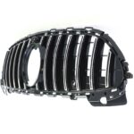 Detail chromen verticale spijlen Panamericana Grill Mercedes W206