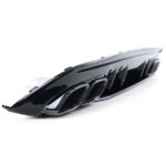 Mercedes W205 AMG achterdiffuser glans zwart met uitlaatsierstukken