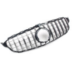 Mercedes W205 GT Grille Zwart Chroom zonder 360° Camera