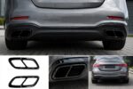 Mercedes W206 Hoogglans Zwarte Uitlaatsierstukken