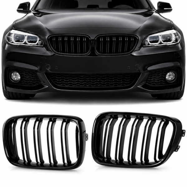 BMW F20 F21 Nierengrill Hoogglans Zwart