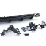 CLA W117 achterdiffuser Hoogglans Zwart