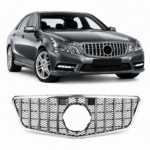 Mercedes W212 grille Zwart Chroom