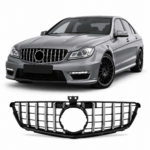 Mercedes W204 Grille Zwart Chroom