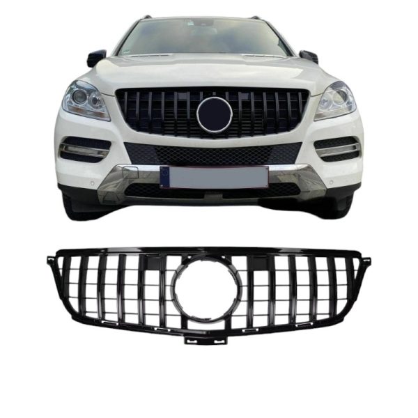 GT Grill Geschikt voor Mercedes ML W166 van 2012-2015 Zwart