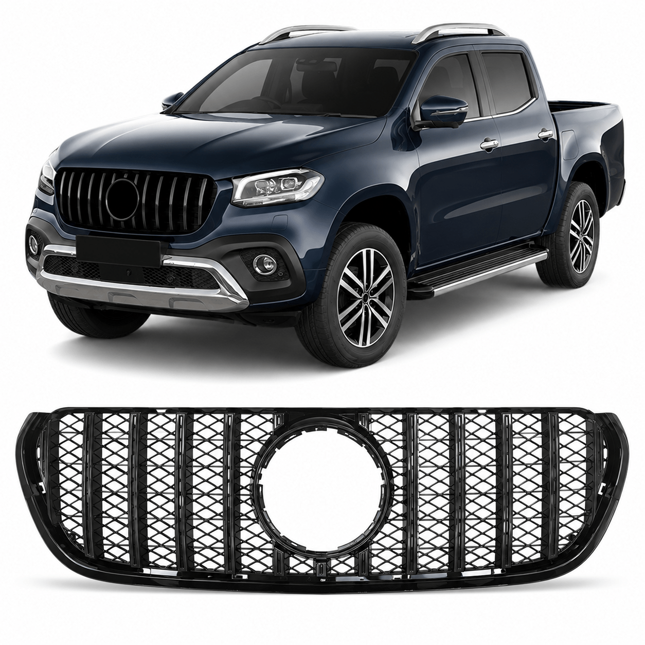 x-klasse-w470-grille-hoogglans-zwart-1.jpg X-Klasse W470 Grille Hoogglans Zwart