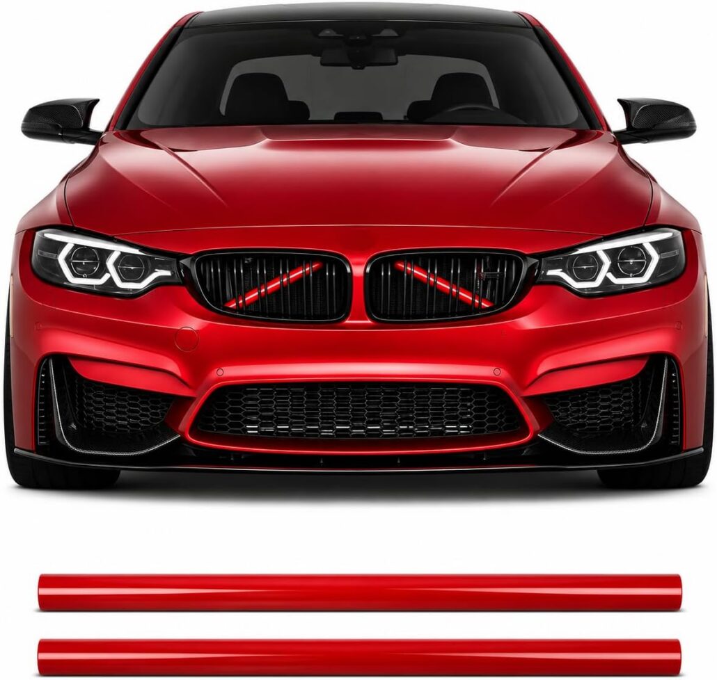 Rode nierengrille sierstrips geschikt voor BMW