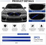 Blauwe frontgrille sierstrips geschikt voor diverse BMW modellen