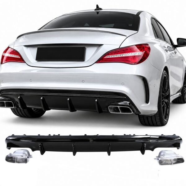 Achterdiffuser geschikt voor Mercedes CLA C117 X117 2013-2019