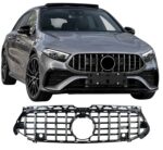 Panamericana grill geschikt voor Mercedes W177 V177 facelift - Zwart/Chroom