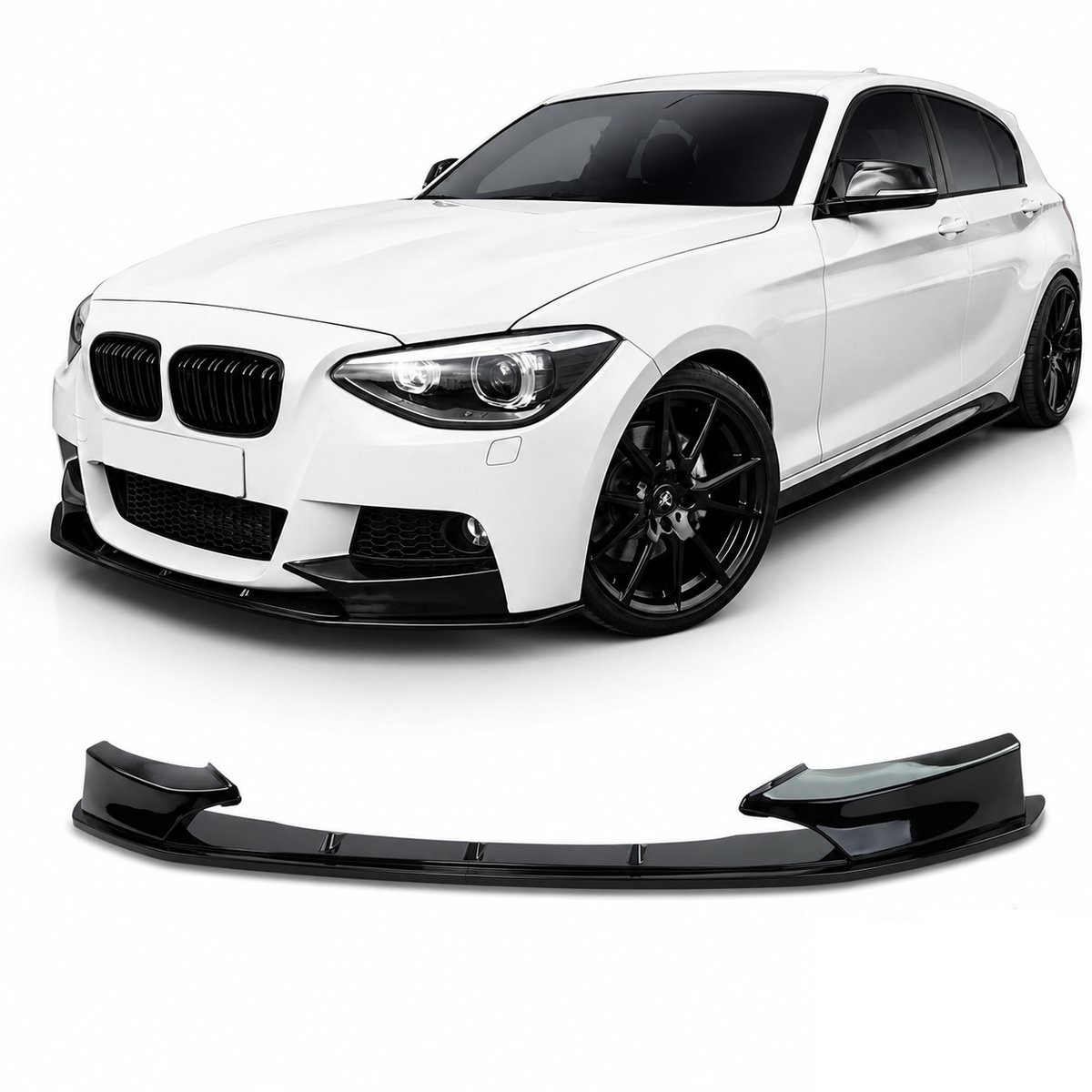 frontlip-bmw-f20-f21-m-pakket-hoogglans-zwart.jpg Frontlip geschikt voor BMW 1 Serie F20 F21 M-Pakket - Hoogglans Zwart
