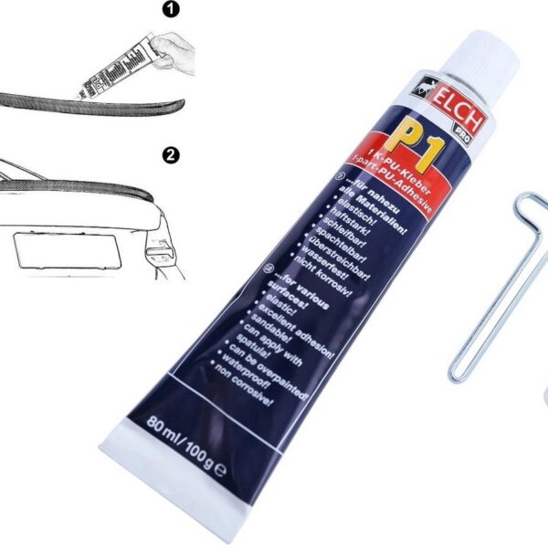 ELCH P1 PU lijm 80 ml voor auto spoilers