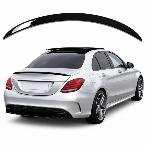 W205 Kofferspoiler Hoogglans Zwart