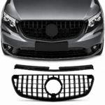 GT grille geschikt voor Mercedes-Benz Vito W447 2014-2020 hoogglans zwart