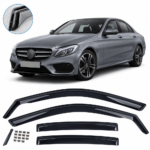 Windschermen Mercedes C-Klasse W205 Sedan 2014-2021 donker getint zwart