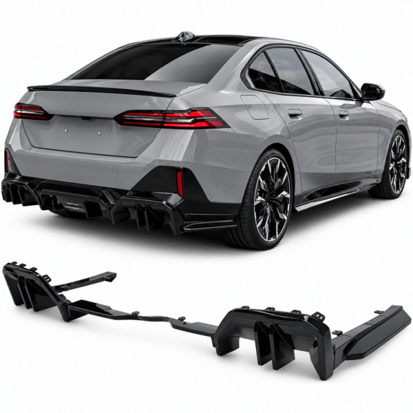 Achterdiffuser geschikt voor BMW G60 G61 M-Pakket - Hoogglans Zwart