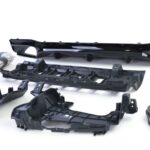 Mercedes E-Klasse W213 diffuser met vier zwarte uitlaatsierstukken